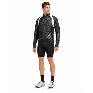 ASSOS sJ.13 LuftSchutz Hybro V2 Men’s Cycling Wind Jacket Black Sz Medium Swiss